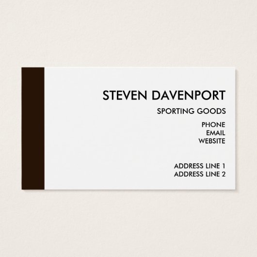 Koel Leder Baseball Old & Worn Visitekaartje (Achterkant)