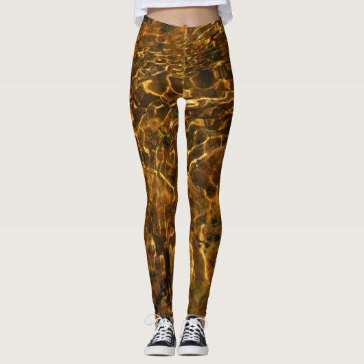 Koel leggings "Gold moment" (Voorkant)