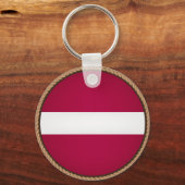 Koel Letse vlag Sleutelhanger (Voorkant)