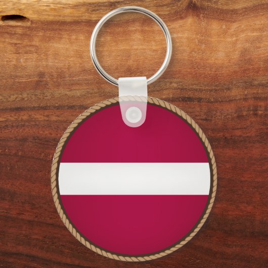 Koel Letse vlag Sleutelhanger (Voorkant)