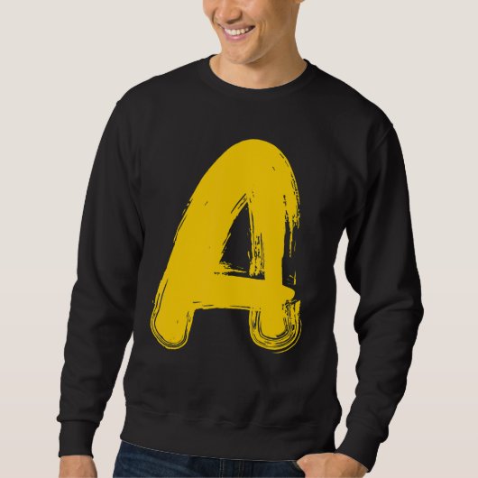 Koel Letter A Chipmunks Group Matching Costume Fa Trui (Voorkant)