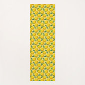 Koel leuk geel citroenen fruit yogamat (Voorkant)