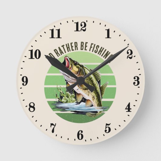 Koel liever vissen Voeg tekst toe Ronde Klok (Voorkant)