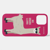 Koel Llama-aangepaste naam en draagtassen voor kle Case-Mate iPhone Case (Achterkant (horizontaal))