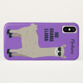 Koel Llama-aangepaste naam en draagtassen voor kle Case-Mate iPhone Case (Achterkant (horizontaal))