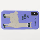 Koel Llama-aangepaste naam en draagtassen voor kle Case-Mate iPhone Case (Achterkant (horizontaal))