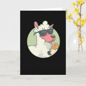 Koel Llama Kaart (Gele Bloem)