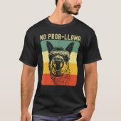 Koel Llama voor mannen Geen Prob Llama Alpaca Boer T-shirt (Voorkant)