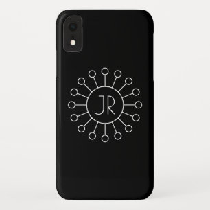 Koel  Logo Stijl Monogram   Zwart-wit Case-Mate iPhone Case
