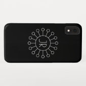 Koel  Logo Stijl Monogram | Zwart-wit Case-Mate iPhone Case (Achterkant (horizontaal))