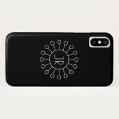 Koel  Logo Stijl Monogram | Zwart-wit Case-Mate iPhone Case (Achterkant (horizontaal))