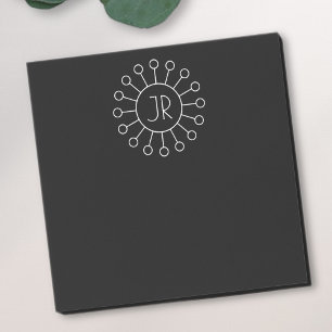 Koel Logo Stijl Monogram Zwart-wit Post-it® Notes