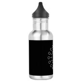 Koel Logo Stijl Monogram | Zwart-wit Waterfles (Links)