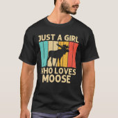 Koel los Kind Moose Alaska Moose Elk Hu T-shirt (Voorkant)