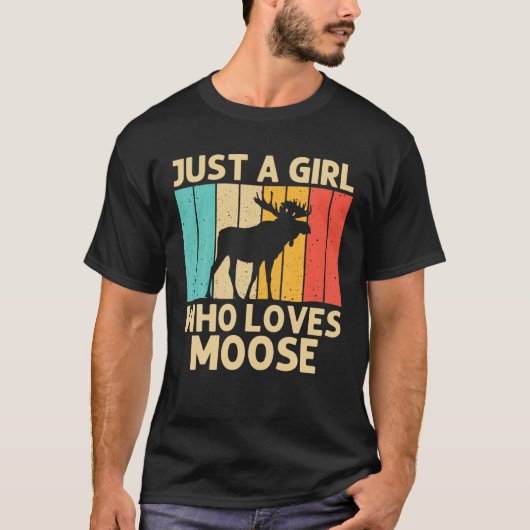 Koel los Kind Moose Alaska Moose Elk Hu T-shirt (Voorkant)