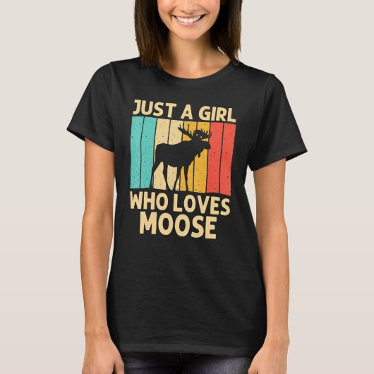 Koel los Kind Moose Alaska Moose Elk Hu T-shirt (Voorkant)