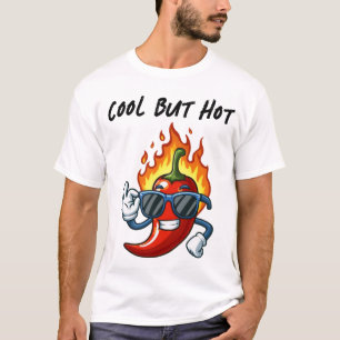 Koel maar warm voor de liefhebber van pittig eten t-shirt