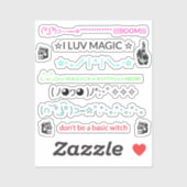 Koel Magische iPhone Stickers voor Rug van Telefoo (Vel)