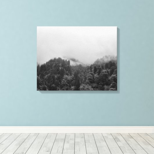 Koel, magische natuur canvas afdruk (Insitu (Houten vloer))