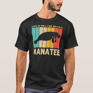 Koel Manateeg voor mannen Zee Koe sparen het Manat T-shirt