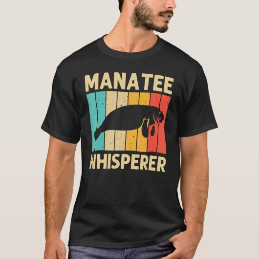 Koel Manateeg voor mannen Zee Koe sparen het Manat T-shirt (Voorkant)
