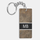 Koel Mannen Monogram Sleutelhanger (Voorkant Links)