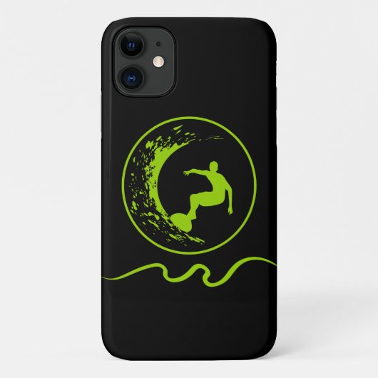 Koel Mannen Surfboard Emblem Designer Case-Mate iPhone Case (Achterkant)