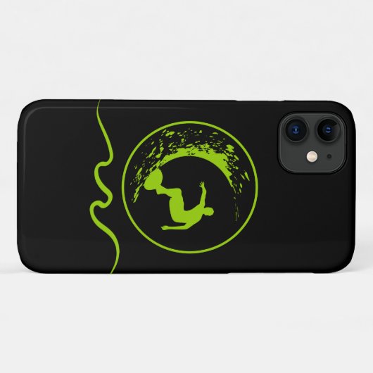 Koel Mannen Surfboard Emblem Designer Case-Mate iPhone Case (Achterkant (horizontaal))