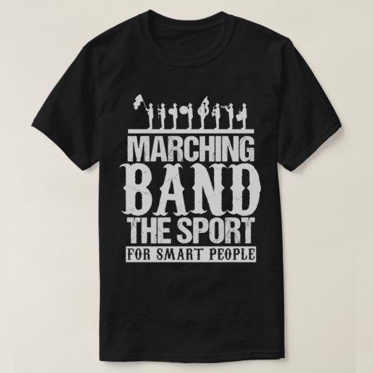 Koel marchingband de sport voor slimme mensen t-shirt (Design voorkant)