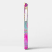 Koel marmer steen kleurrijke textuur glitters Case-Mate iPhone case (Achterkant / Links)