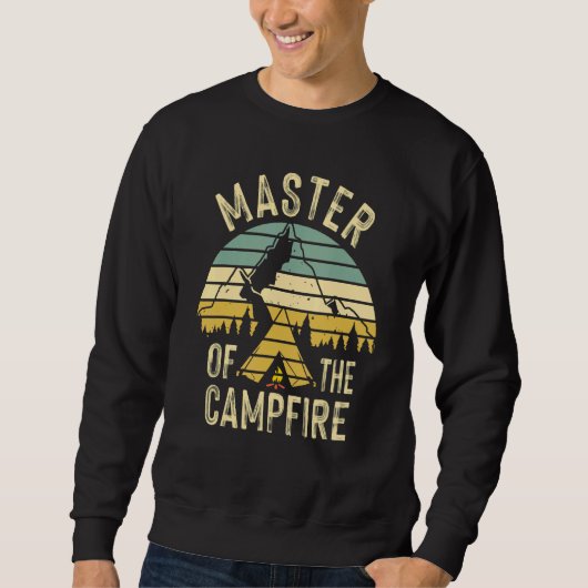 Koel Master Campfire Campath voor kinderen Mannen Trui (Voorkant)