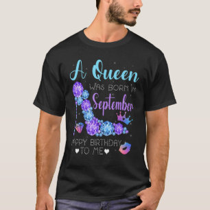 Koel meisje met hiel en hiel, een koningin werd bi t-shirt