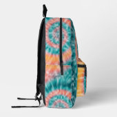 Koel Meisjesachtig Zeegroen Perzik Geel Tie Dye Ti Bedrukte Rugzak (Links)