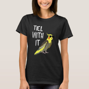 Koel met een zonnebril, kogels parro t-shirt
