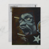 Koel met scheurtje briefkaart (Voorkant / Achterkant)