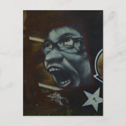 Koel met scheurtje briefkaart (Voorkant)