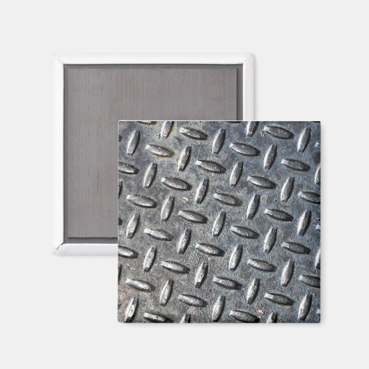 Koel metalen textuur magneet (Voorkant / Achterkant)