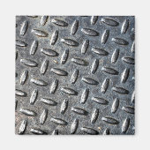 Koel metalen textuur magneet (Voorkant)