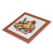 koel Mexicaans eten thuis Zakelijk crafting kerami Tegeltje (Zijkant)
