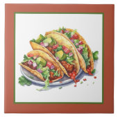 koel Mexicaans eten thuis Zakelijk crafting Tegeltje (Voorkant)