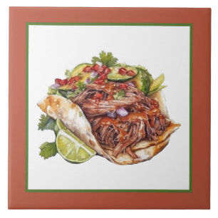 koel Mexicaans eten thuis Zakelijk crafting Tegeltje