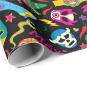 Koel Mexicaanse worstelaars klaar om te vechten en Cadeaupapier (Rol Hoek)