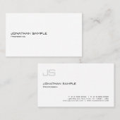 Koel Minimale Sjabloon voor moderne professionele  Visitekaartje (Voorkant / Achterkant)