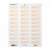 Koel Minimalistisch Label (Full Sheet)