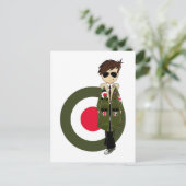 Koel Mod in Parka en zonnebrillen Briefkaart (Staand voorkant)