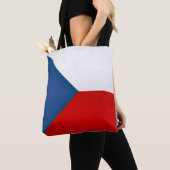 Koel Mode Tsjechische Republiek vlag Tote Bag (Dichtbij)