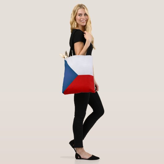 Koel Mode Tsjechische Republiek vlag Tote Bag (Op model)