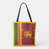 Koel Mode van de vlag van Sri Lanka Tote Bag (Achterkant)