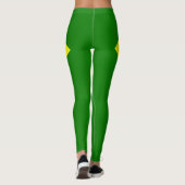 Koel Mode vlag Brazilië Leggings (Achterkant)