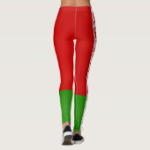 Koel Mode Wit-Rusland vlag Leggings (Achterkant)